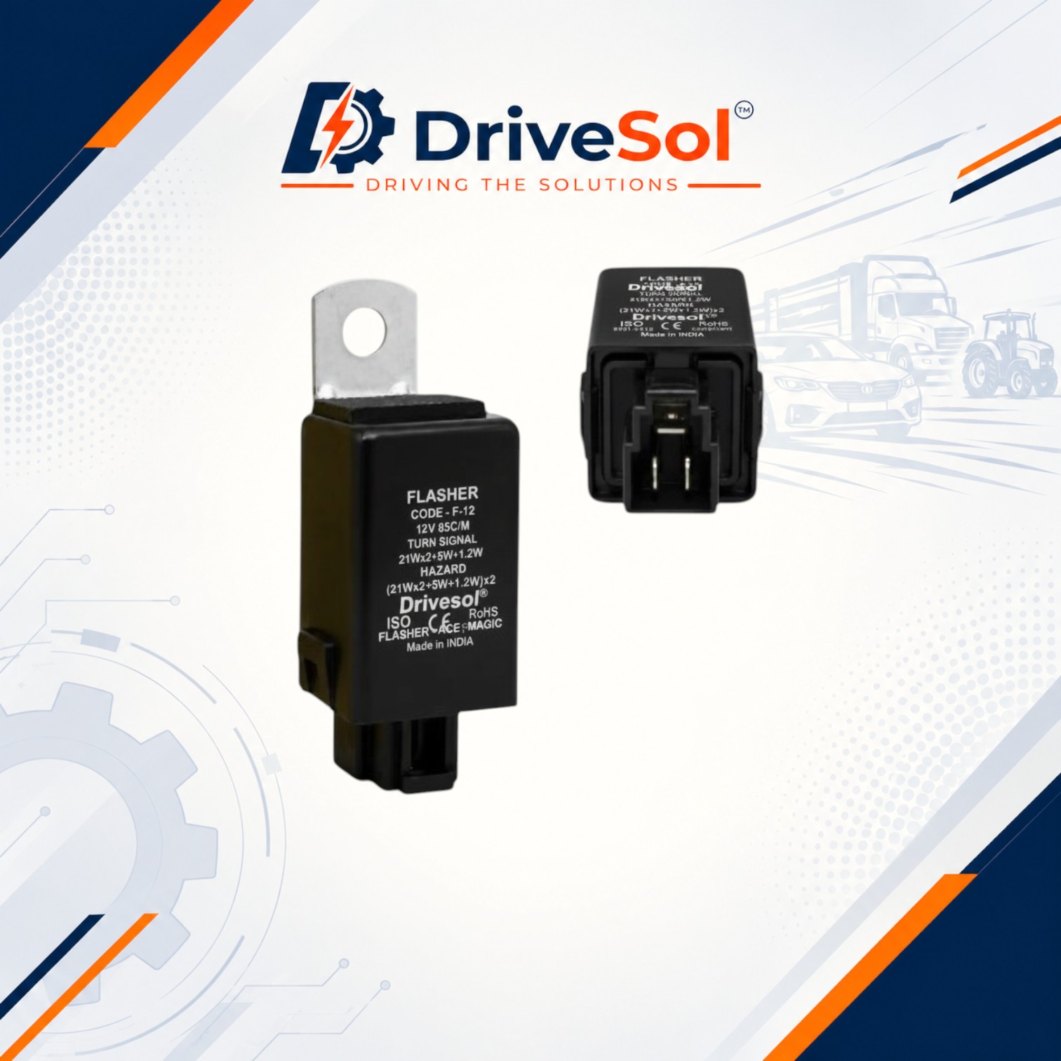 DSF-312 FLASHER - TATA ACE /MAGIC 3 PIN 12V - Image 1
