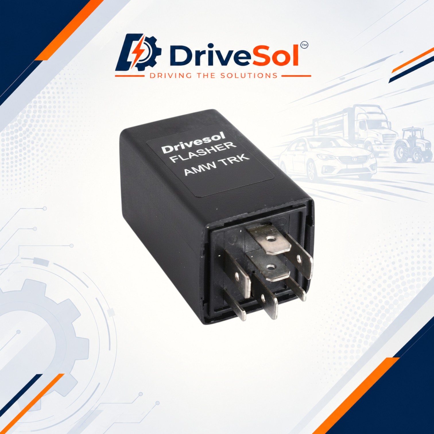 DSF-321 FLASHER AMW TRUCK 7 PIN 24V - Image 1