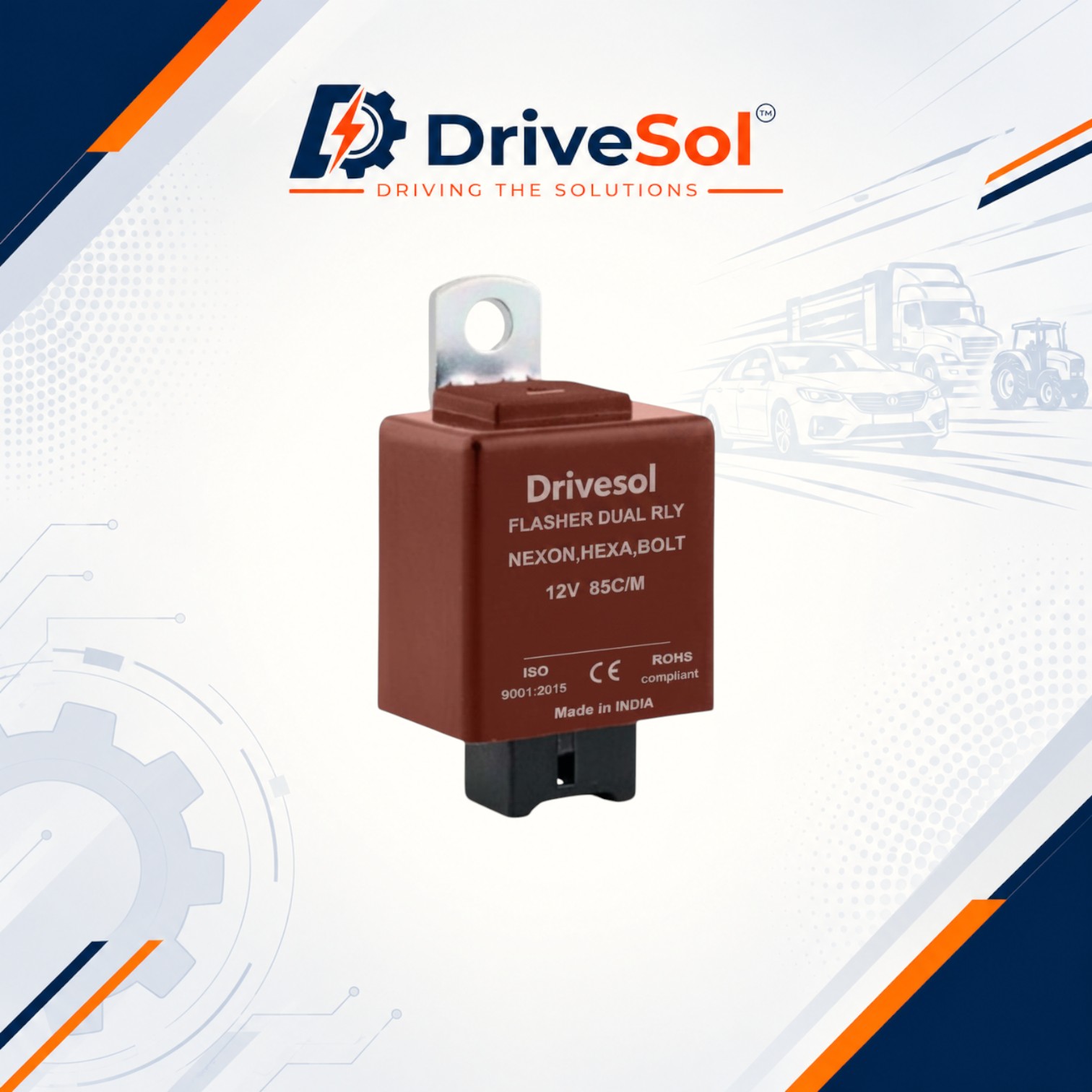 DSF-349 FLASHER 8 PIN 12V NEXON/HEXA/BOLT/TIAGO/ZEST - Image 1