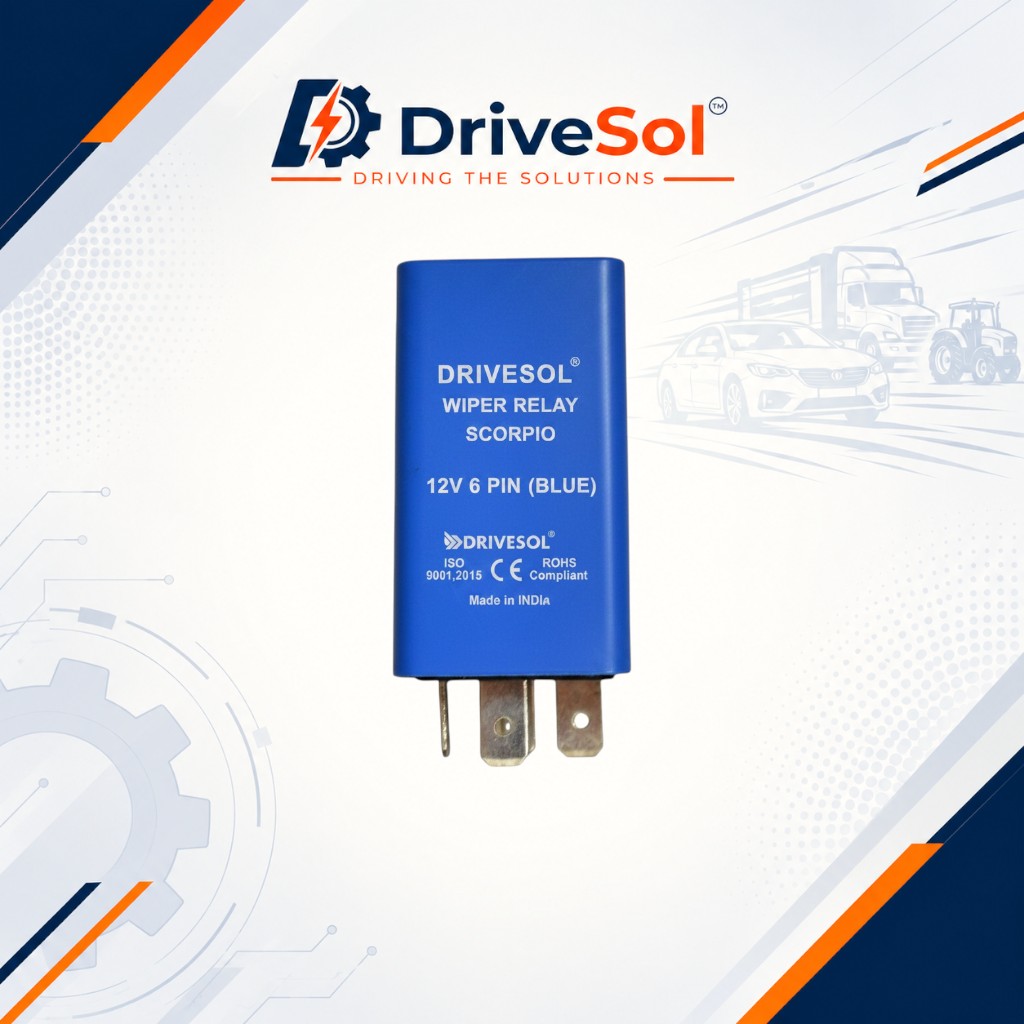 DSR-116 WIPER RELAY SCORPIO 12V 6 PIN (BLUE) - Image 1